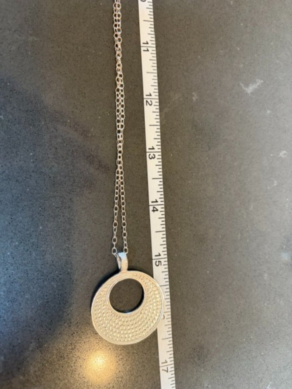 Anna Beck 925 Sterling Silver Dotted Removable Pendant/Chain - Picture 8 of 10
